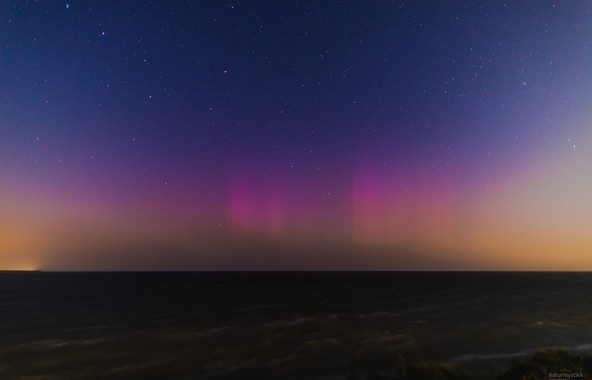 Aurora Borealis, Houtribdijk, Netherlands, 12 September 2014